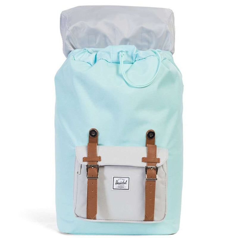 herschel backpack glacier Little America Mid Volume Backpack in Blue Tint and Glacier Grey by Herschel Supply Co