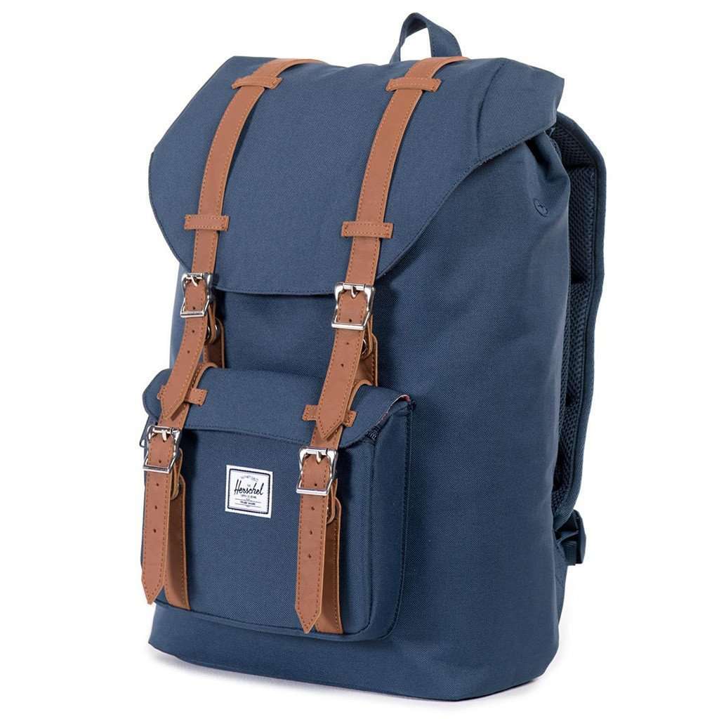 Little America Mid Volume Backpack in Navy by Herschel Supply Co. - Country Club Prep