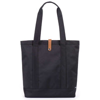 Market Tote in Black and Tan Synthetic Leather by Herschel Supply Co. - Country Club Prep