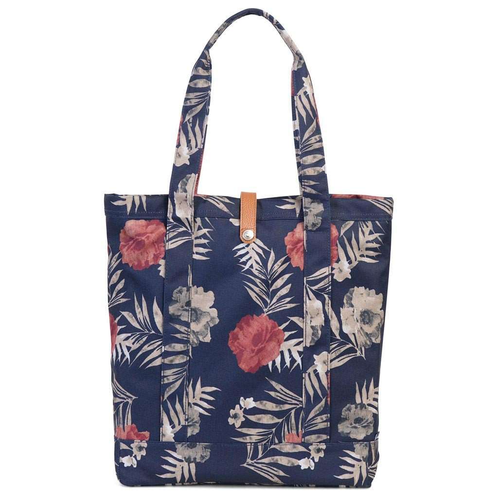 Herschel Supply Co. Market Tote in Peacoat Floria – Country Club Prep