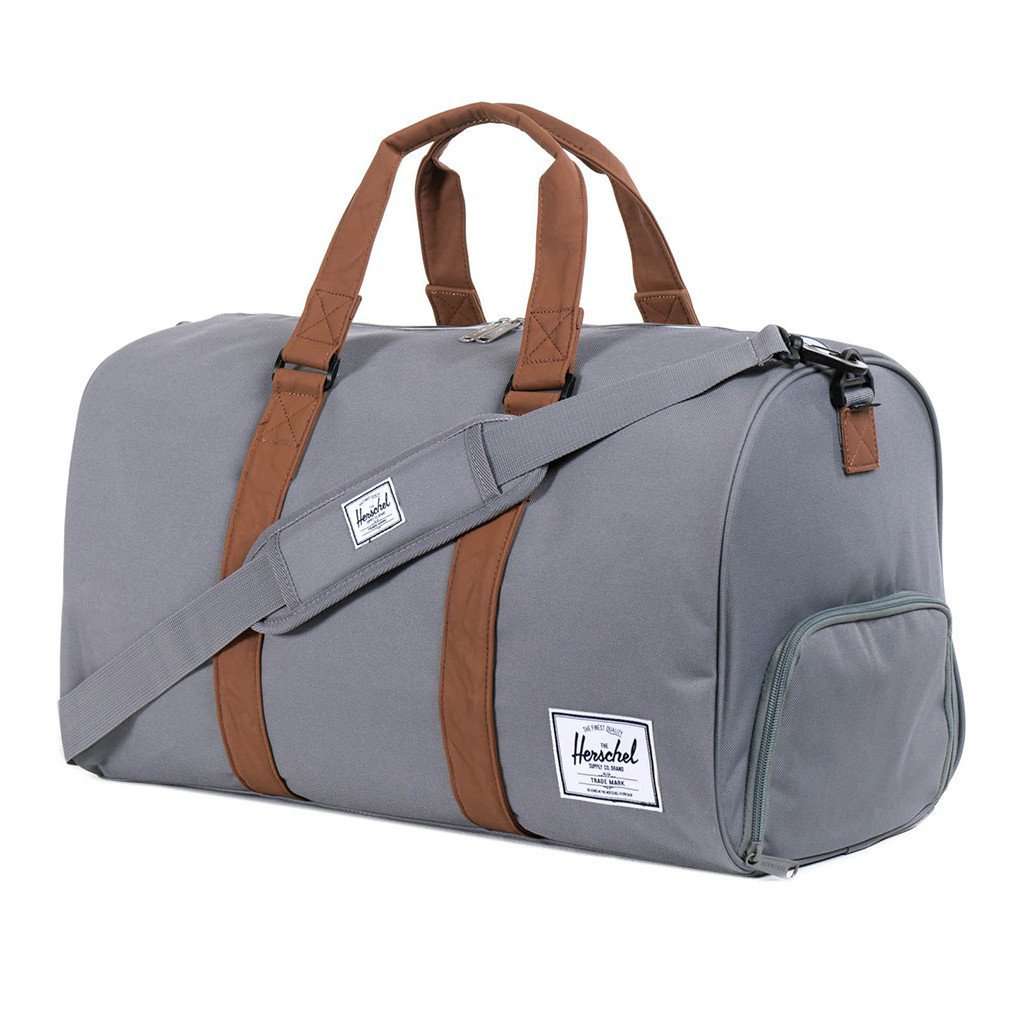 Novel Duffle Bag in Grey by Herschel Supply Co. - Country Club Prep