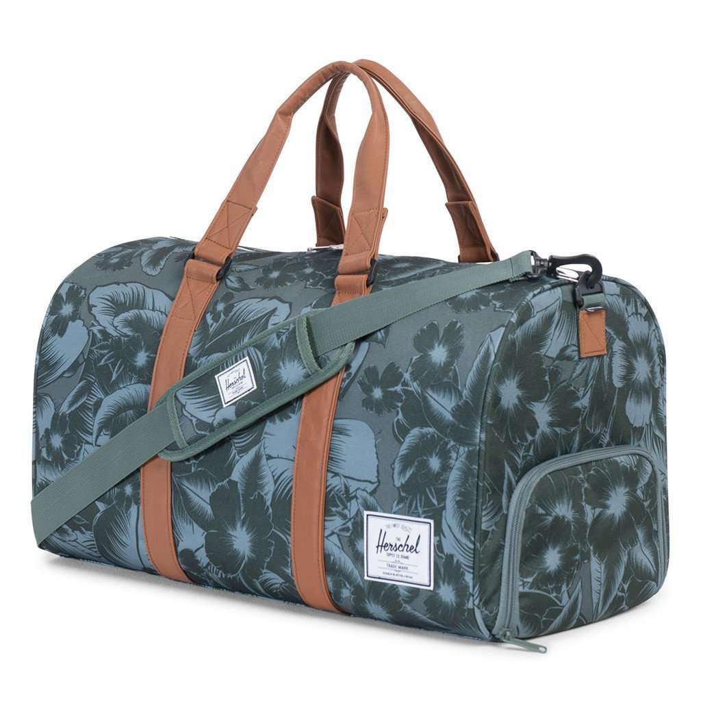 Herschel Novel Duffle Bag in Jungle Green – Country Club Prep