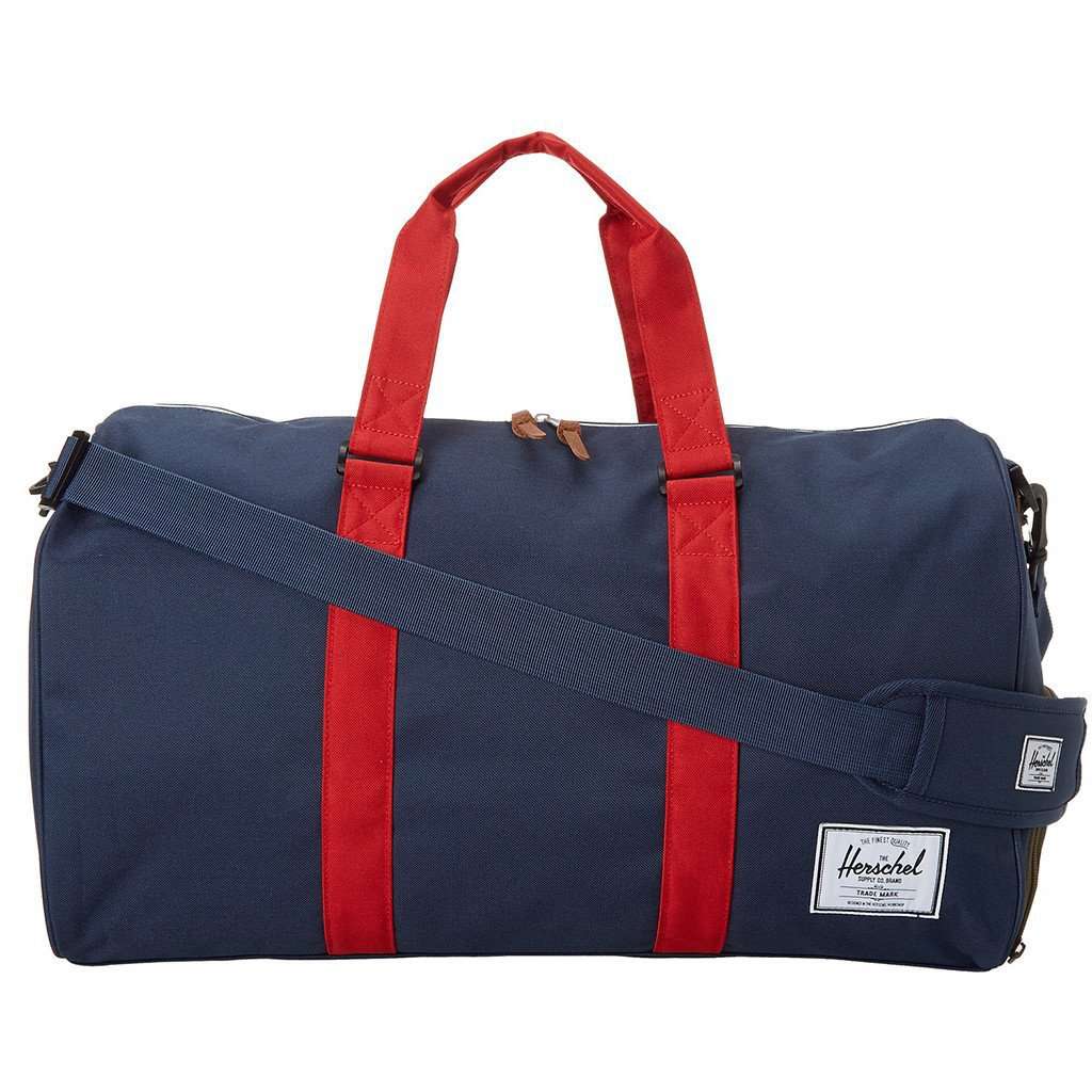 herschel backpack duffle Novel Duffle Bag in Navy and Red with Woodland Camo by Herschel Supply Co. Multi
