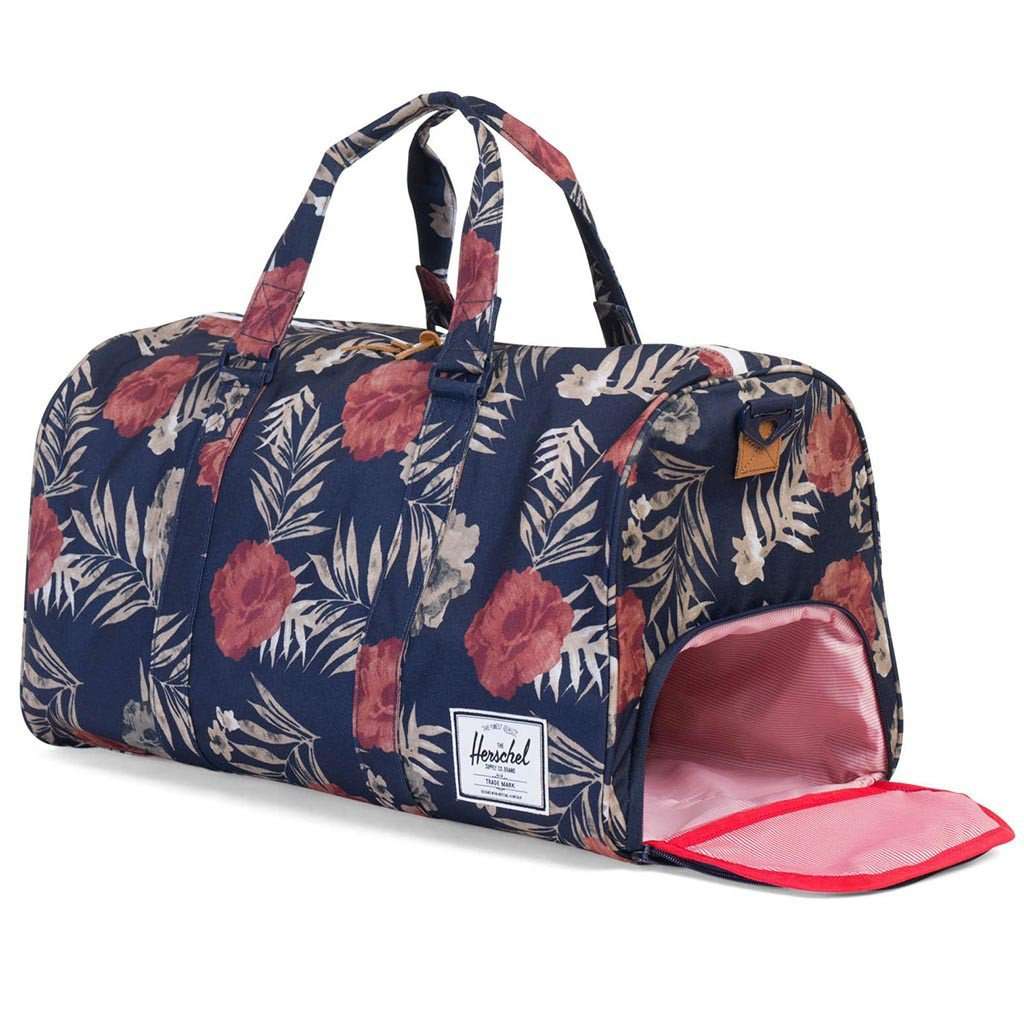 Novel Duffle Bag in Peacoat Floria by Herschel Supply Co. - Country Club Prep