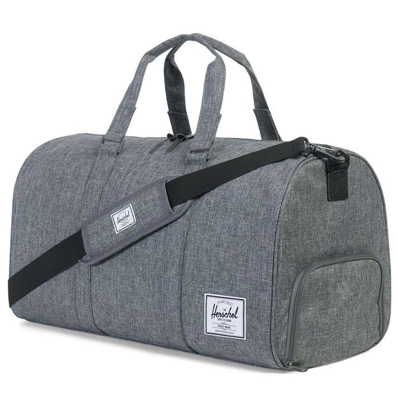 Novel Duffle Bag in Raven Crosshatch by Herschel Supply Co. - Country Club Prep