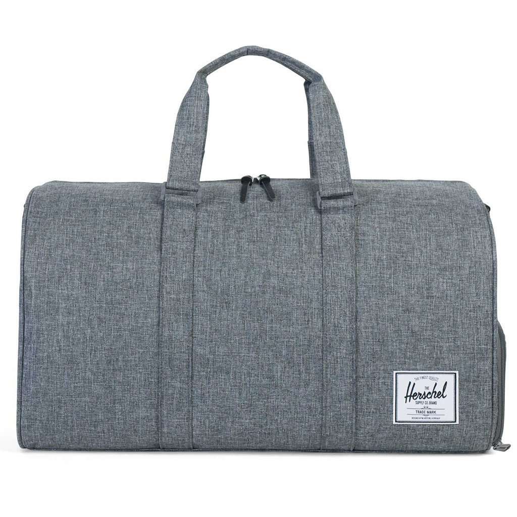 Novel Duffle Bag in Raven Crosshatch by Herschel Supply Co. - Country Club Prep