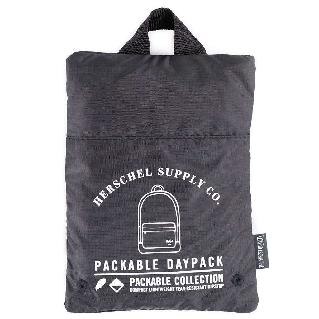 Packable Daypack in Black by Herschel Supply Co. - Country Club Prep