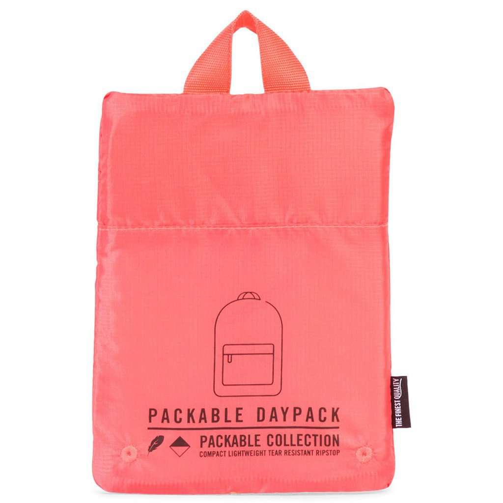 Packable Daypack in Hot Coral by Herschel Supply Co. - Country Club Prep