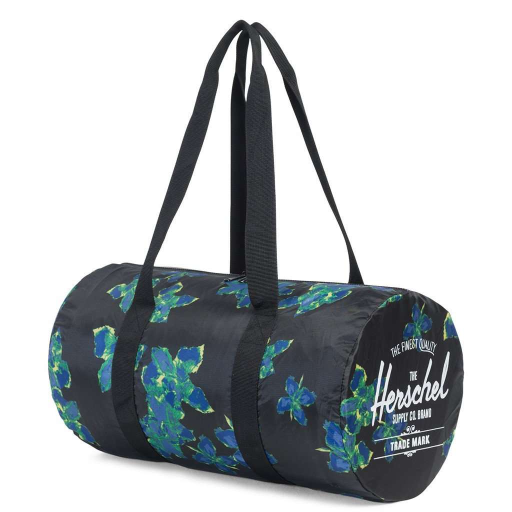 Packable Duffle in Neon Floral by Herschel Supply Co. - Country Club Prep