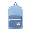 Pop Quiz Backpack in Chambray Crosshatch by Herschel Supply Co. - Country Club Prep