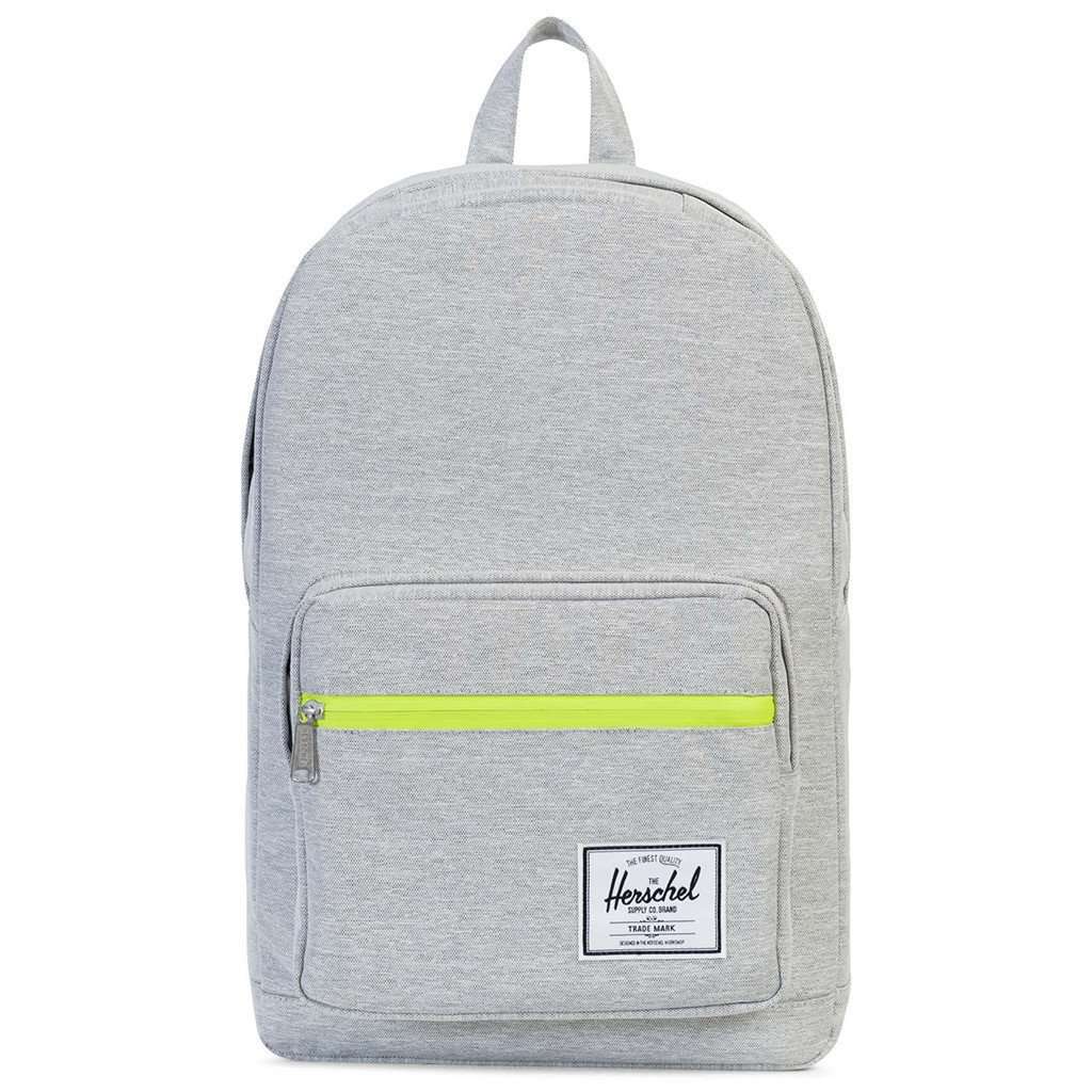 herschel backpack pop quiz gray Pop Quiz Backpack in Light Grey Crosshatch by Herschel Supply Co