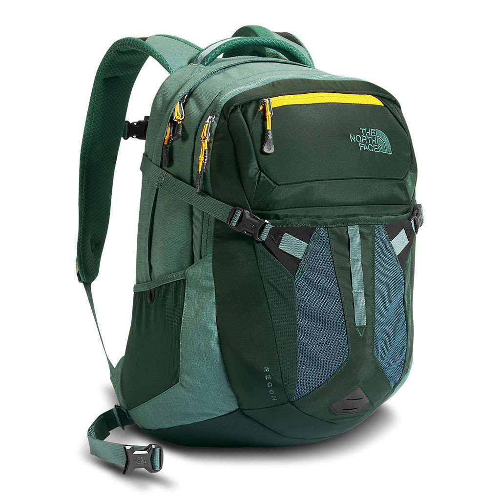 Recon Backpack in Darkest Spruce and Silver Pine Green Light Heather by The North Face - Country Club Prep