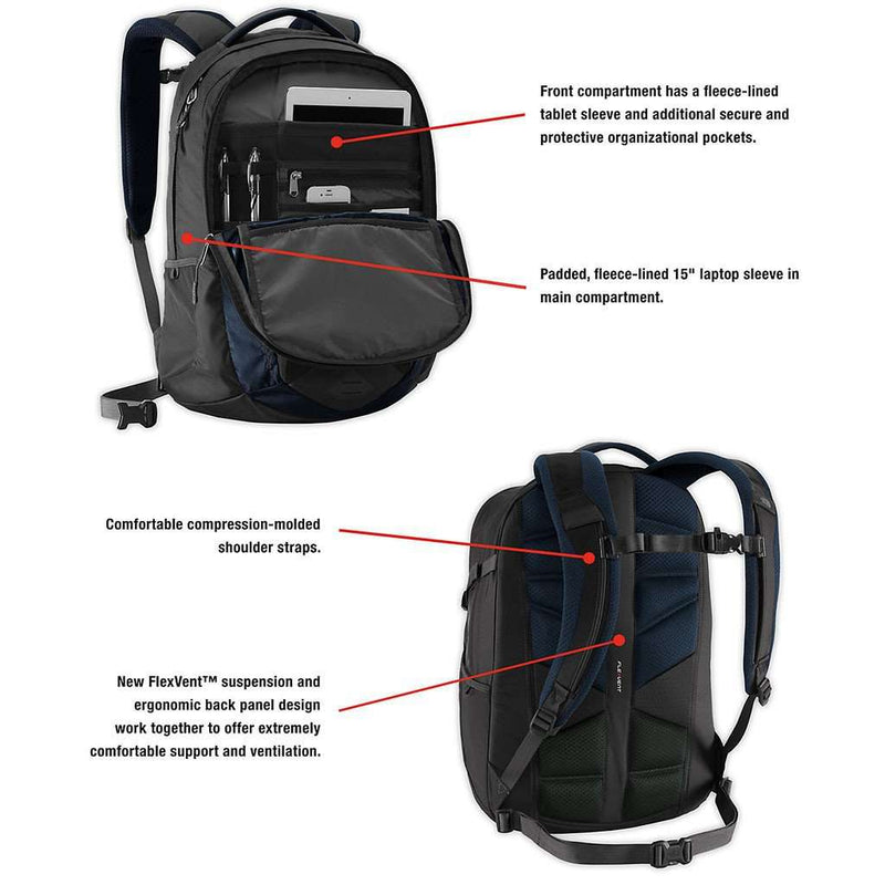 The North Face Recon Backpack in Limestone Grey and Asphalt Grey – Country Club Prep