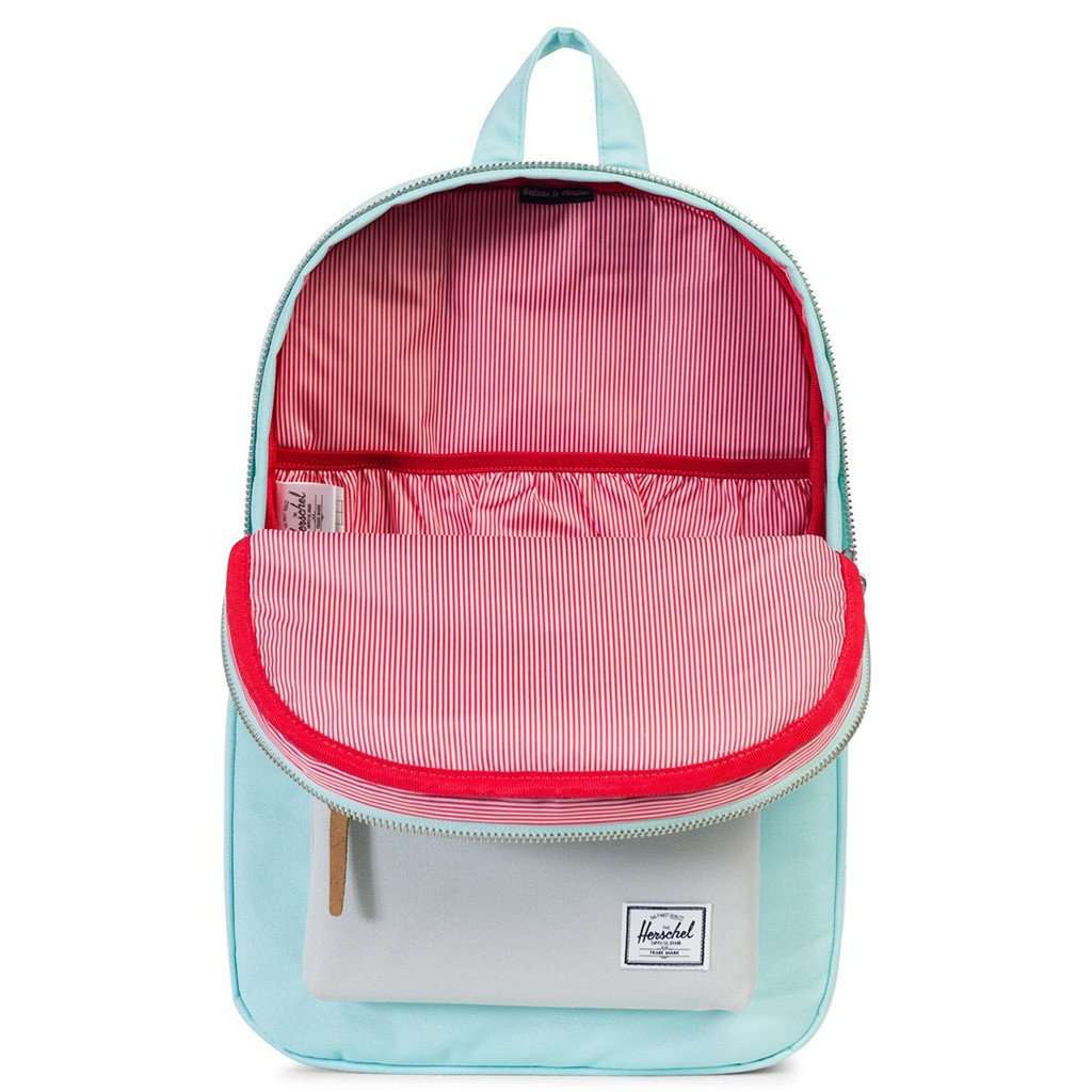 herschel backpack settlement mid volume colors Settlement Mid Volume Backpack in Blue Tint and Glacier Grey by Herschel Supply Co