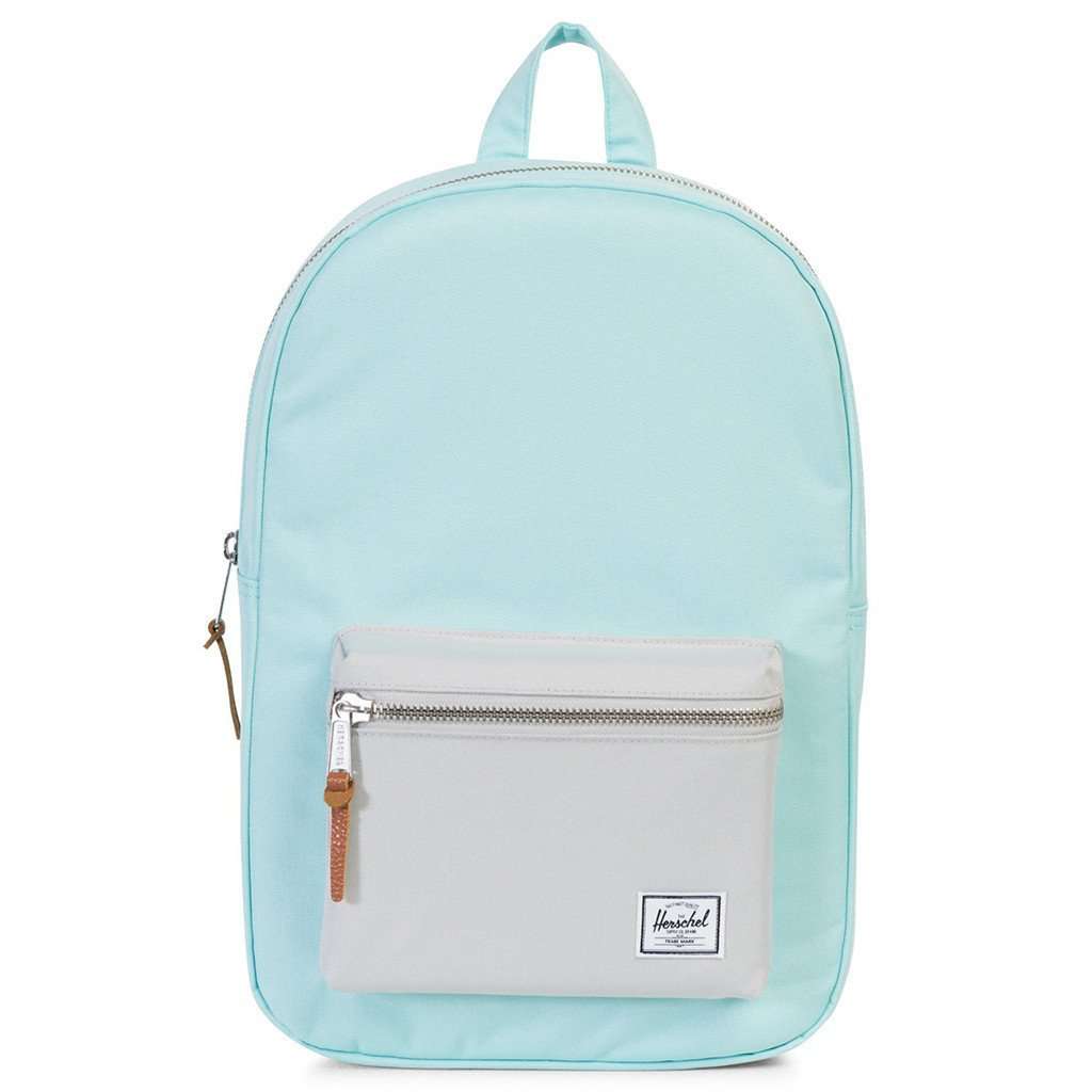 Settlement Mid Volume Backpack in Blue Tint and Glacier Grey by Herschel Supply Co. - Country Club Prep