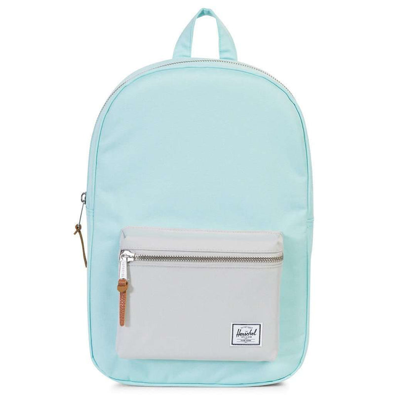 herschel baby blue backpack Herschel Supply Co. Settlement Mid-Volume Backpack in Blue Tint and Glacier Grey – Country Club Prep