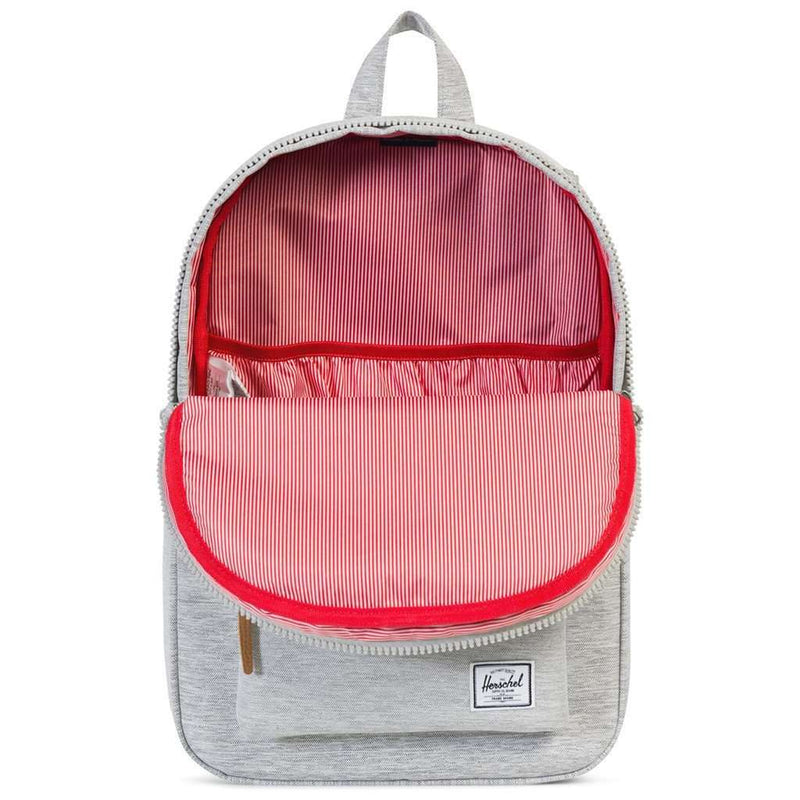 grey settlement herschel backpack Settlement Mid Volume Backpack in Light Grey Crosshatch by Herschel Supply Co
