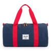 Sutton Mid Volume Duffle Bag in Navy and Red by Herschel Supply Co. - Country Club Prep