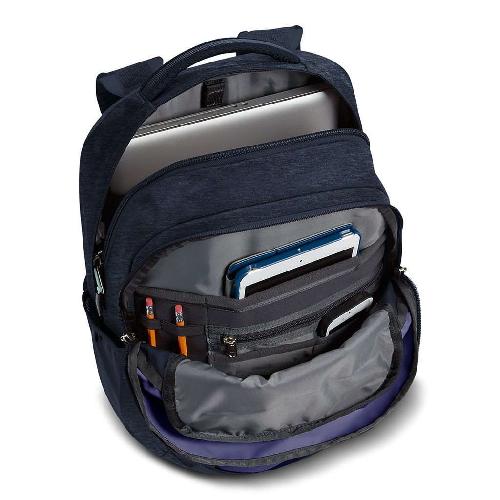 Women's Borealis Backpack Bright Navy and Urban Navy Heather by The North Face - Country Club Prep