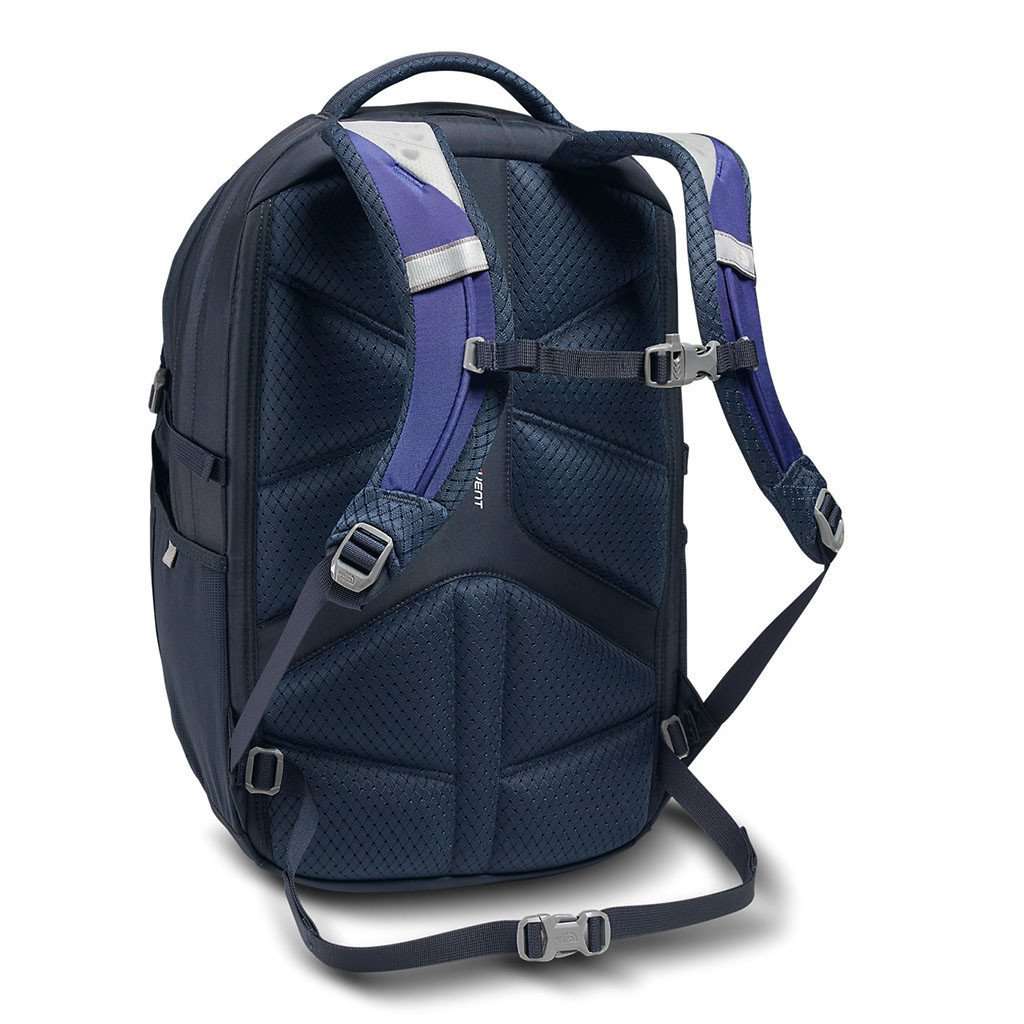 north face borealis backpack navy blue rose gold The North Face Women's Borealis Backpack Bright Navy and Urban Navy Heather – Country Club Prep