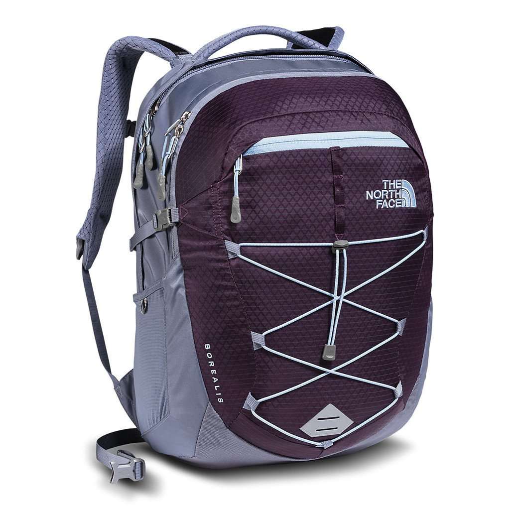 Women's Borealis Backpack in Blackberry Wine/Chambray Blue by The North Face - Country Club Prep