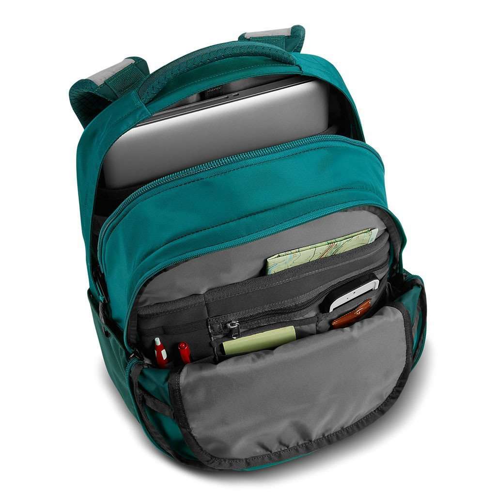 north face discontinued teal backpack The North Face Women's Borealis Backpack in Harbor Blue and Atlantic Deep Blue – Country Club Prep