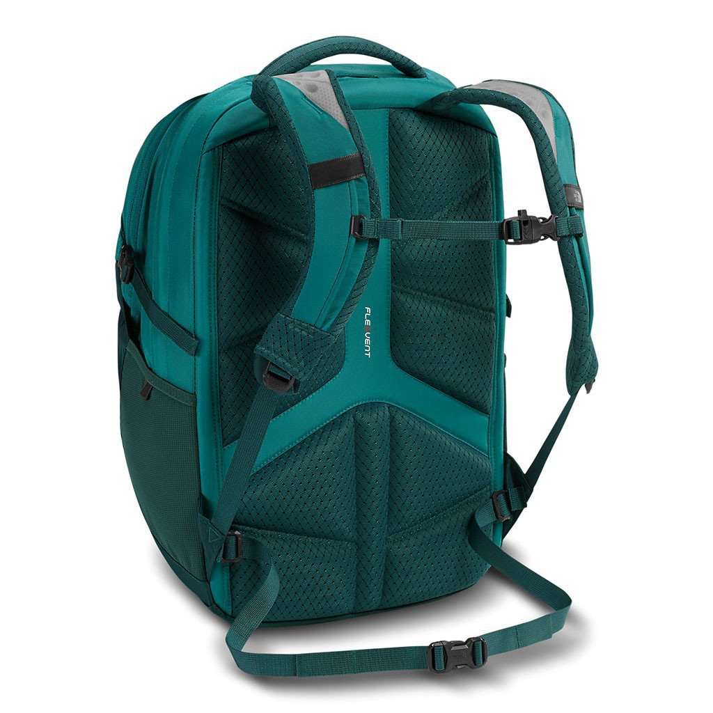 black and teal north face backpack Women's Borealis Backpack in Harbor Blue and Atlantic Deep Blue by The North Face
