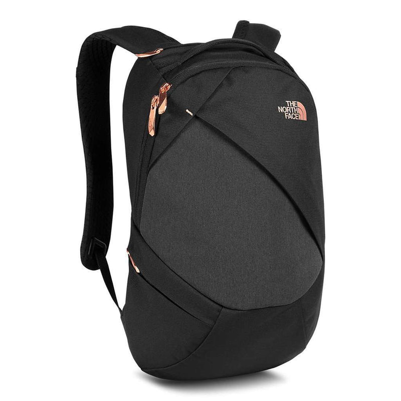 north face backpack navy and rose gold The North Face Women's Electra Backpack in Black and Rose Gold – Country Club Prep