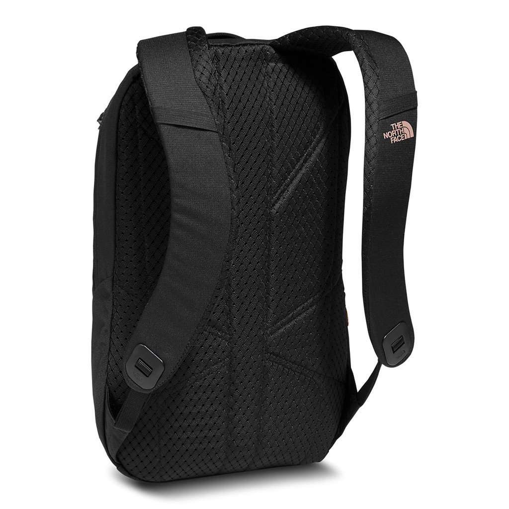 Women's Electra Backpack in Black and Rose Gold by The North Face - Country Club Prep