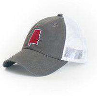 Alabama Tuscaloosa Gameday Trucker Hat in Grey by State Traditions - Country Club Prep