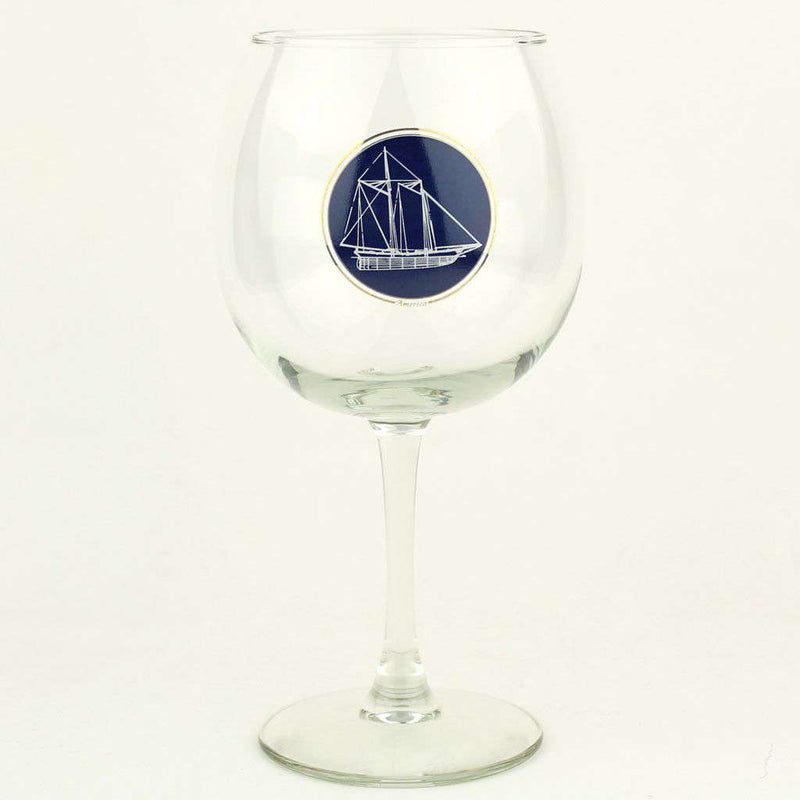 America's Cup Wine Glass Set by Richard E. Bishop - Country Club Prep