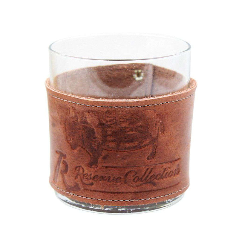 Bison Wrapped Bourbon Glass by Over Under Clothing - Country Club Prep