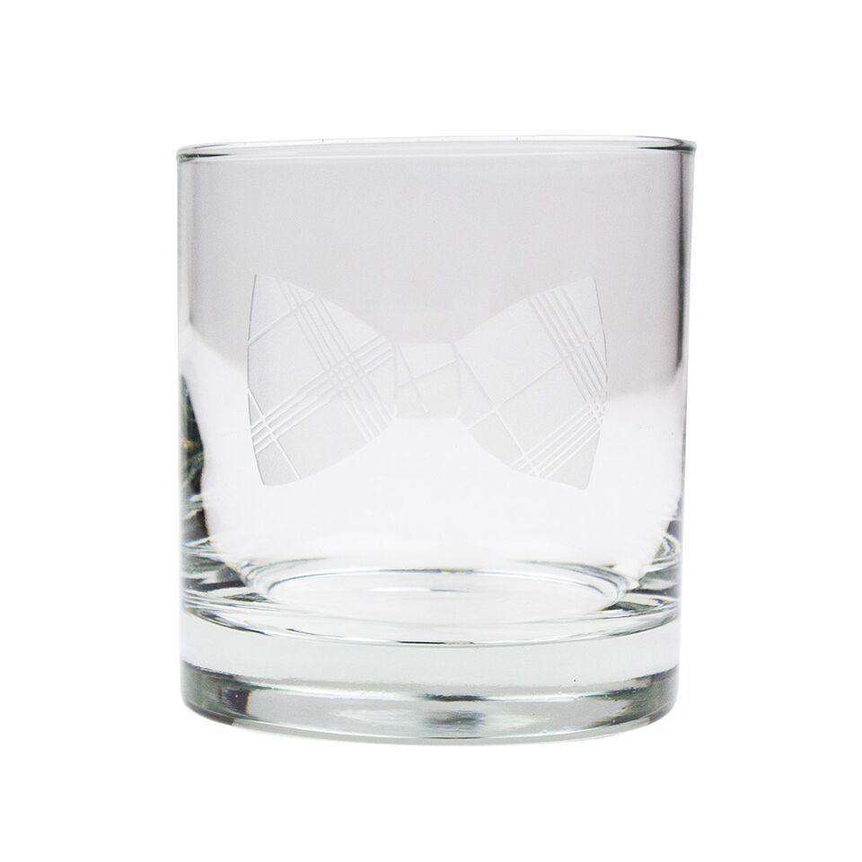 Bow Ties 11 oz Rocks Glasses - Set of 4 - by Country Club Prep - Country Club Prep