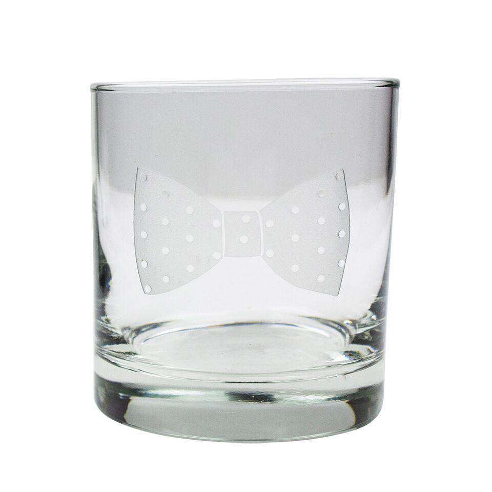 Bow Ties 11 oz Rocks Glasses - Set of 4 - by Country Club Prep - Country Club Prep