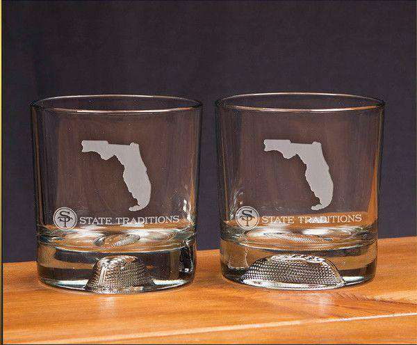 Florida Gameday Glassware (Set of 2) by State Traditions - Country Club Prep