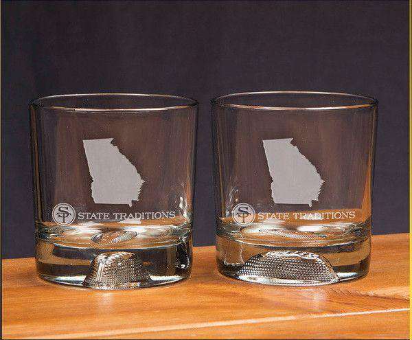 Georgia Gameday Glassware (Set of 2) by State Traditions - Country Club Prep