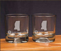 Mississippi Gameday Glassware (Set of 2) by State Traditions - Country Club Prep