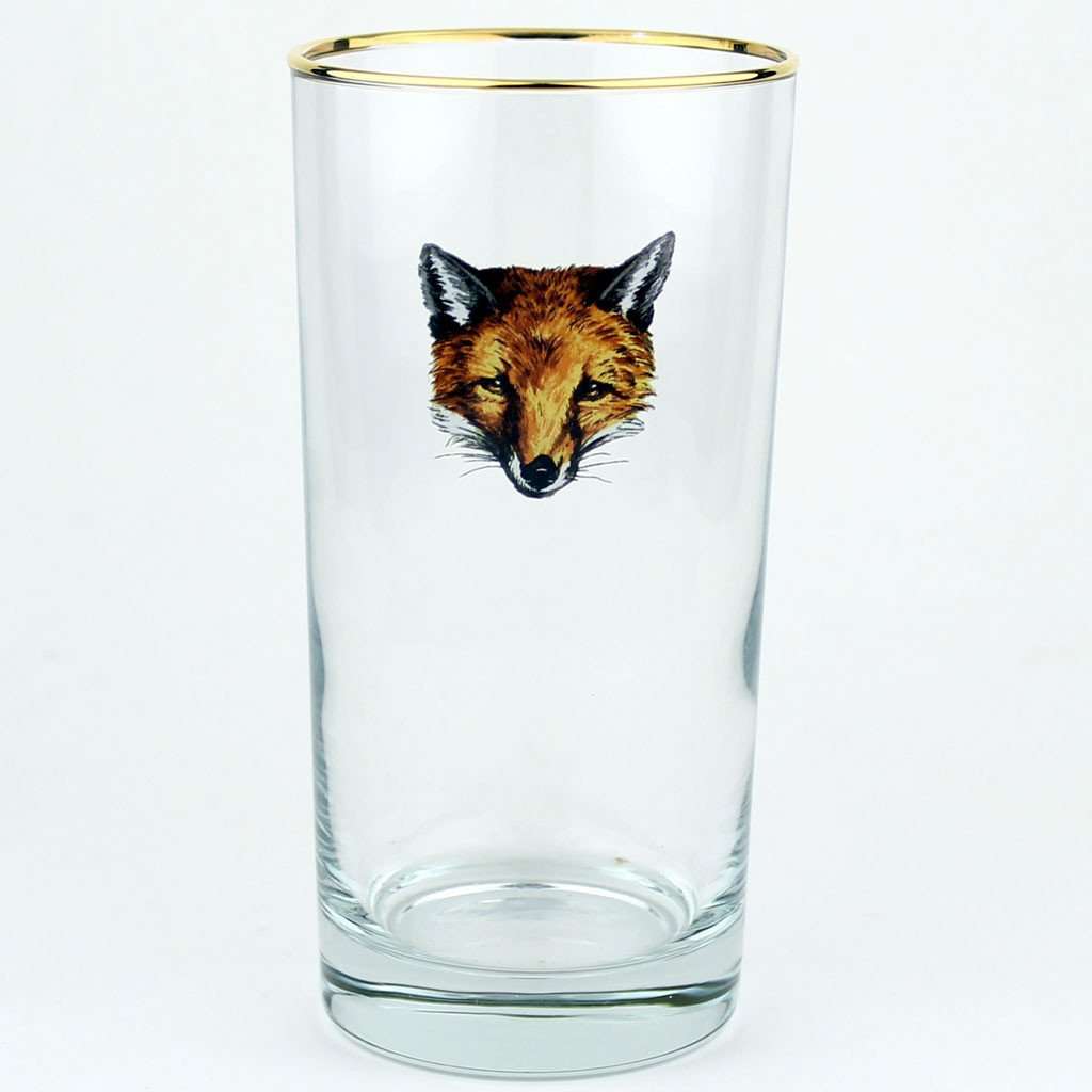 Regal Fox High Ball Glasses by Richard E. Bishop - Country Club Prep