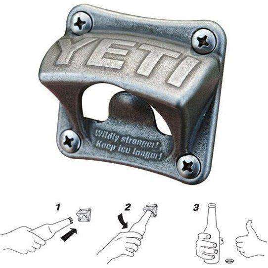 Stainless Steel Wall Mounted Bottle Opener by YETI - Country Club Prep