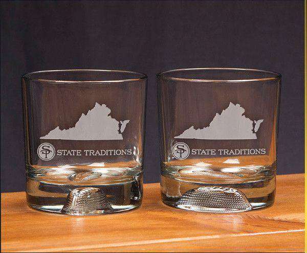 Virginia Gameday Glassware (Set of 2) by State Traditions - Country Club Prep
