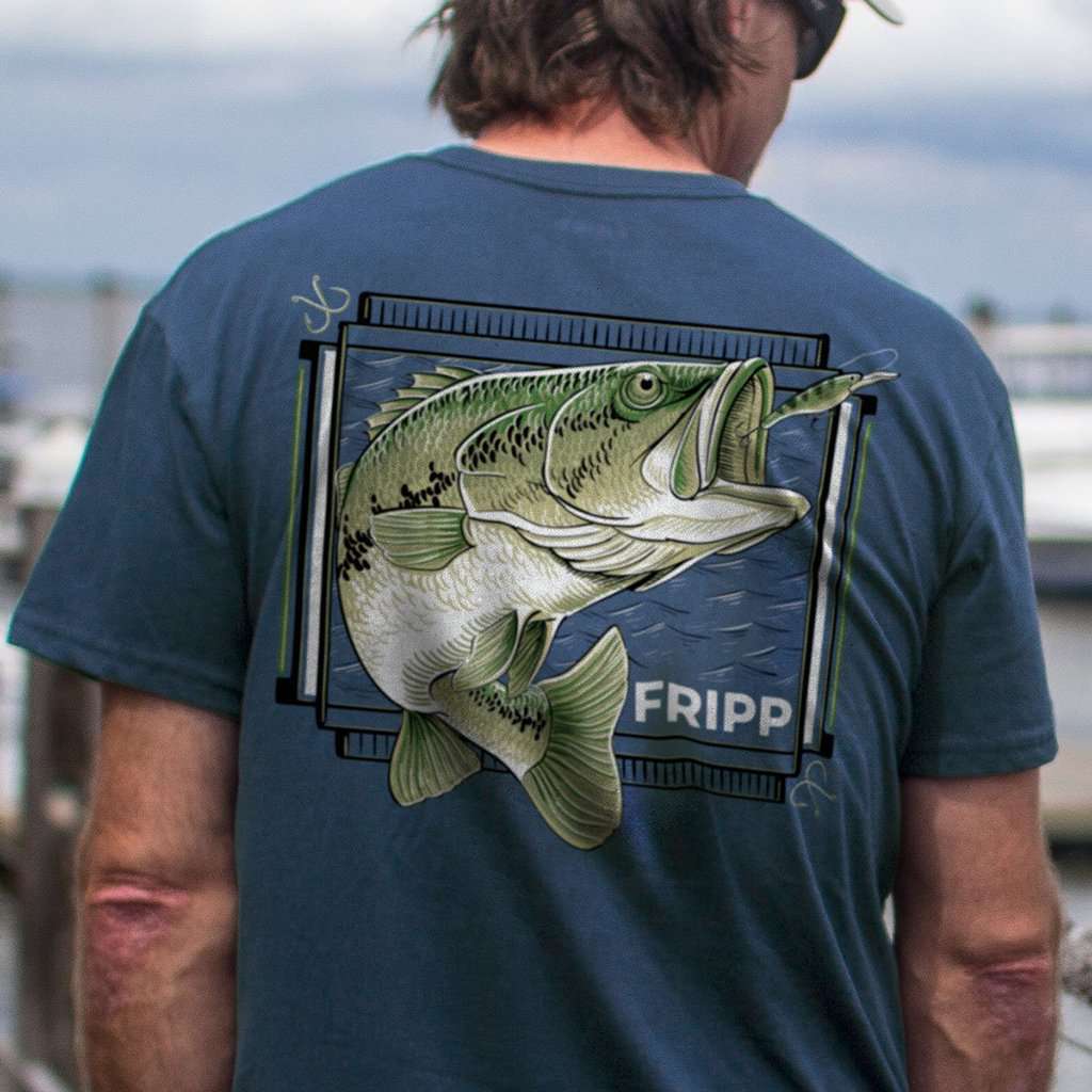 Freshwater Bass Lunge Tee by Fripp Outdoors - Country Club Prep