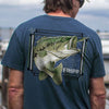 Freshwater Bass Lunge Tee by Fripp Outdoors - Country Club Prep