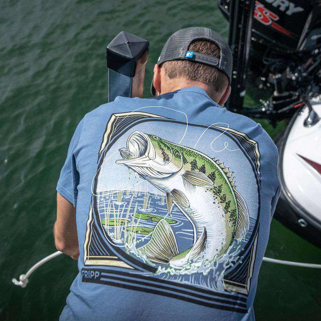 Bass Jumping Tee by Fripp Outdoors - Country Club Prep
