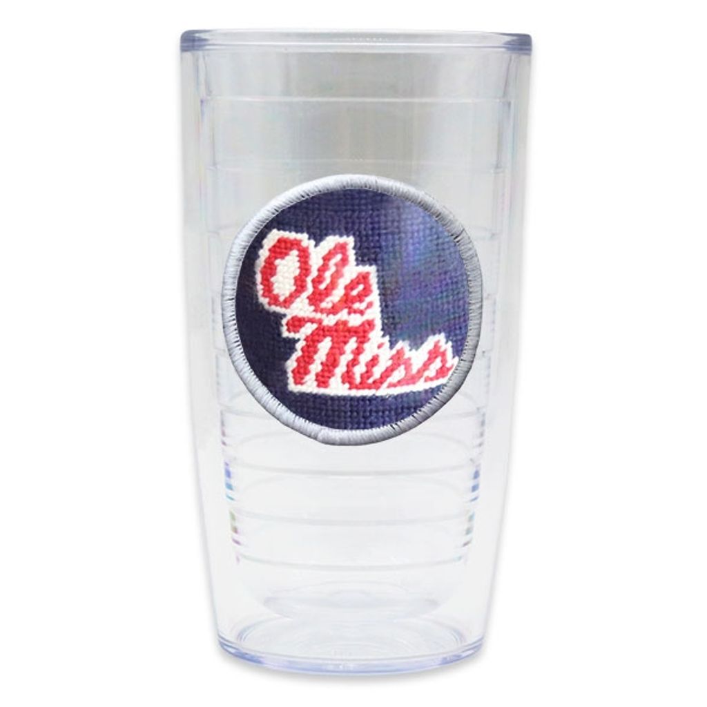 Ole Miss Needlepoint Tumbler by Smathers & Branson - Country Club Prep