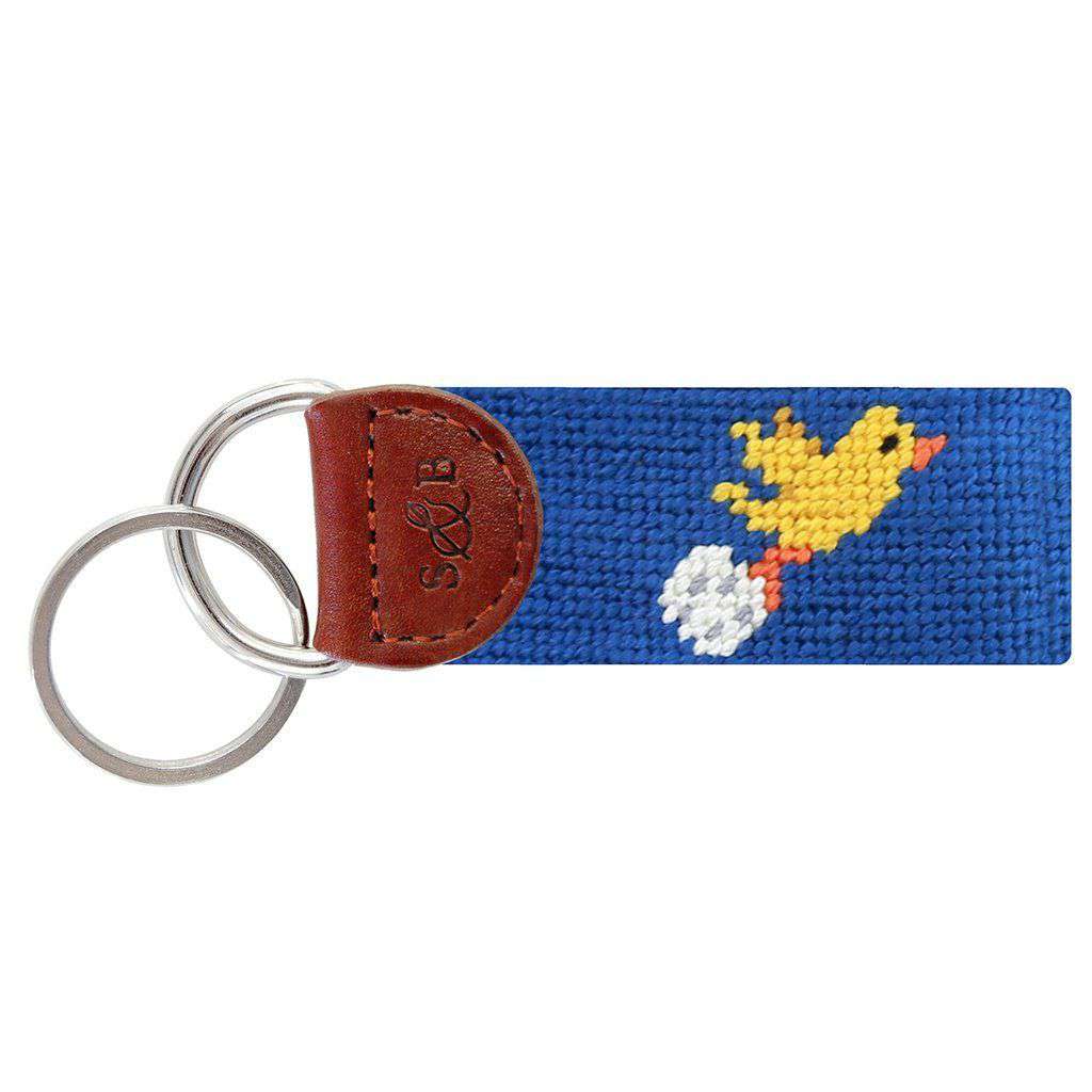 Birdie Eagle Needlepoint Key Fob in Blueberry by Smathers & Branson - Country Club Prep