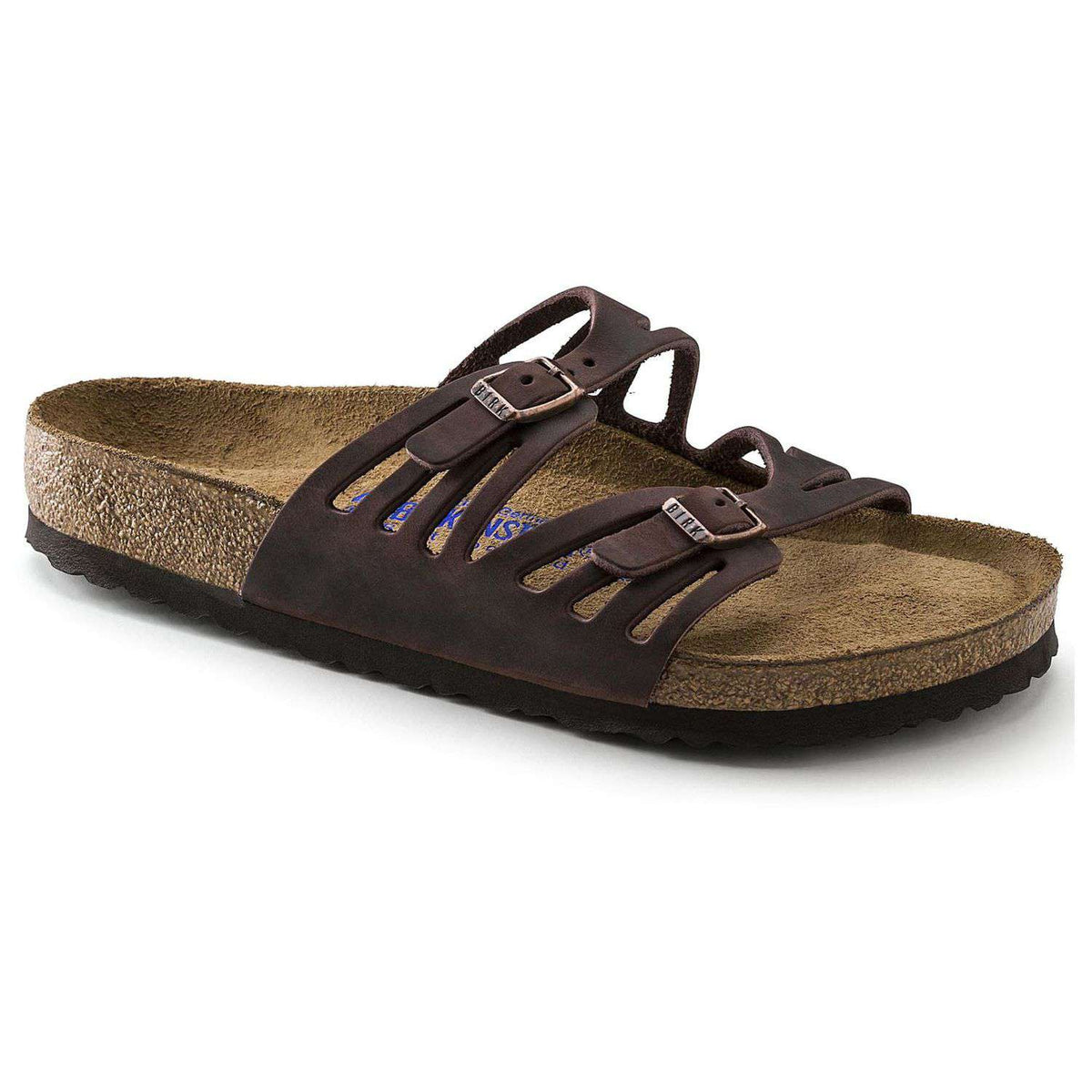 Women's Granada Sandal in Habana Oiled Leather with Soft Footbed by Birkenstock - Country Club Prep
