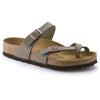 Women's Mayari Birko-Flor Nubuck Sandal in Stone by Birkenstock - Country Club Prep