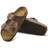Women's Arizona Sandal in Oiled Tobacco Brown Leather with Soft Footbed by Birkenstock - Country Club Prep