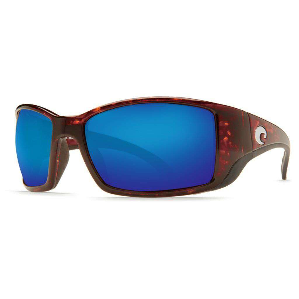 Blackfin Sunglasses in Tortoise with Blue Mirror Polarized Glass Lenses by Costa del Mar - Country Club Prep