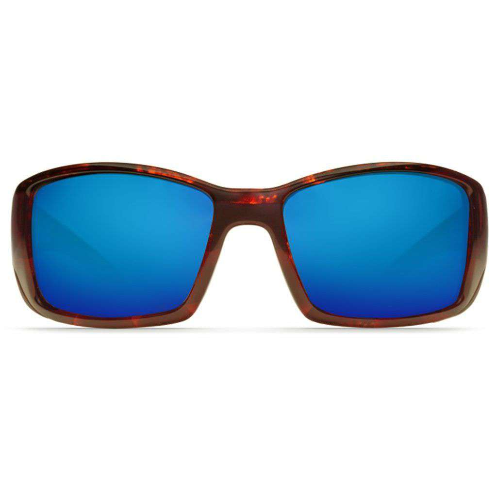 Blackfin Sunglasses in Tortoise with Blue Mirror Polarized Glass Lenses by Costa del Mar - Country Club Prep
